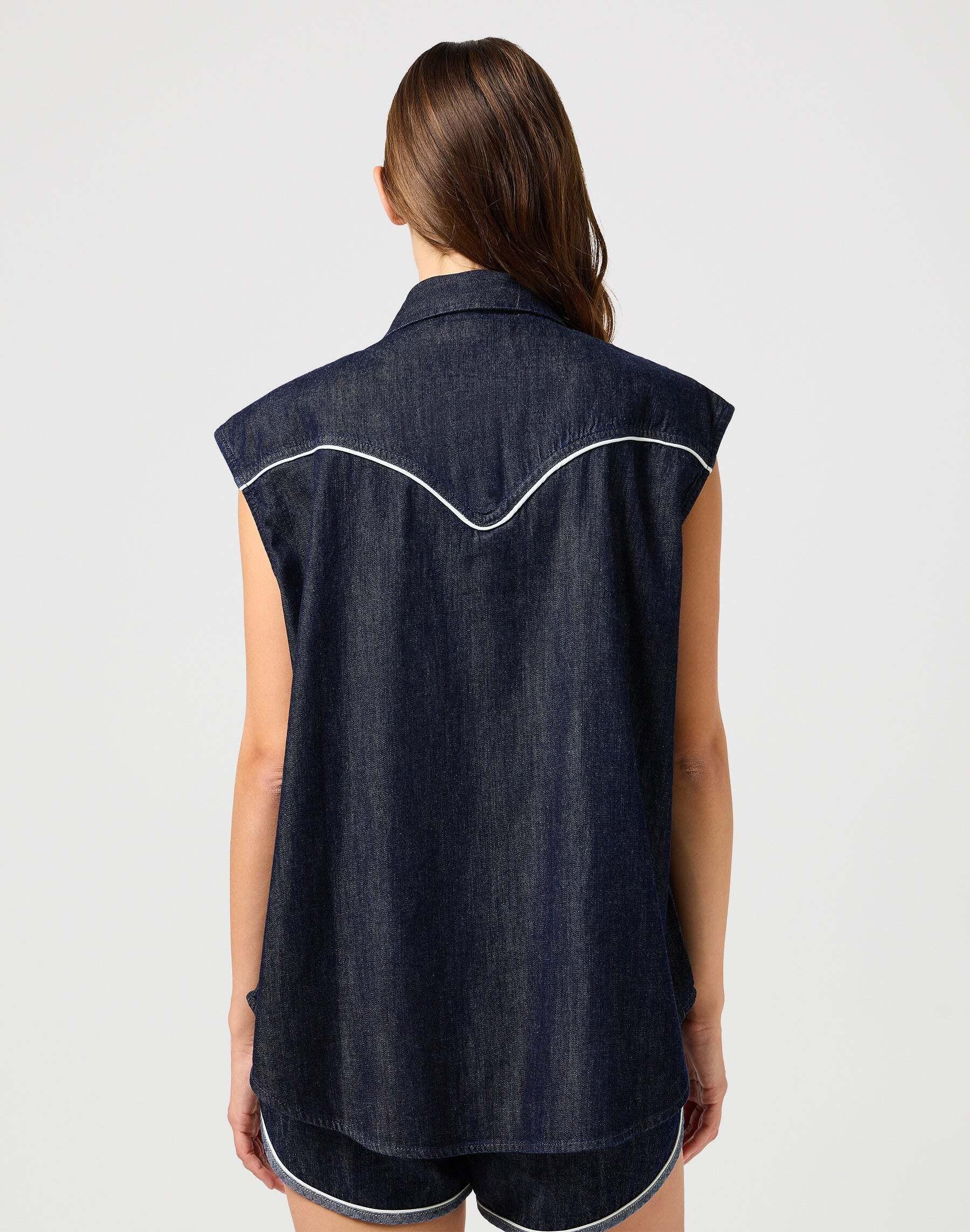 Wrangler Ärmelloses Jeanshemd