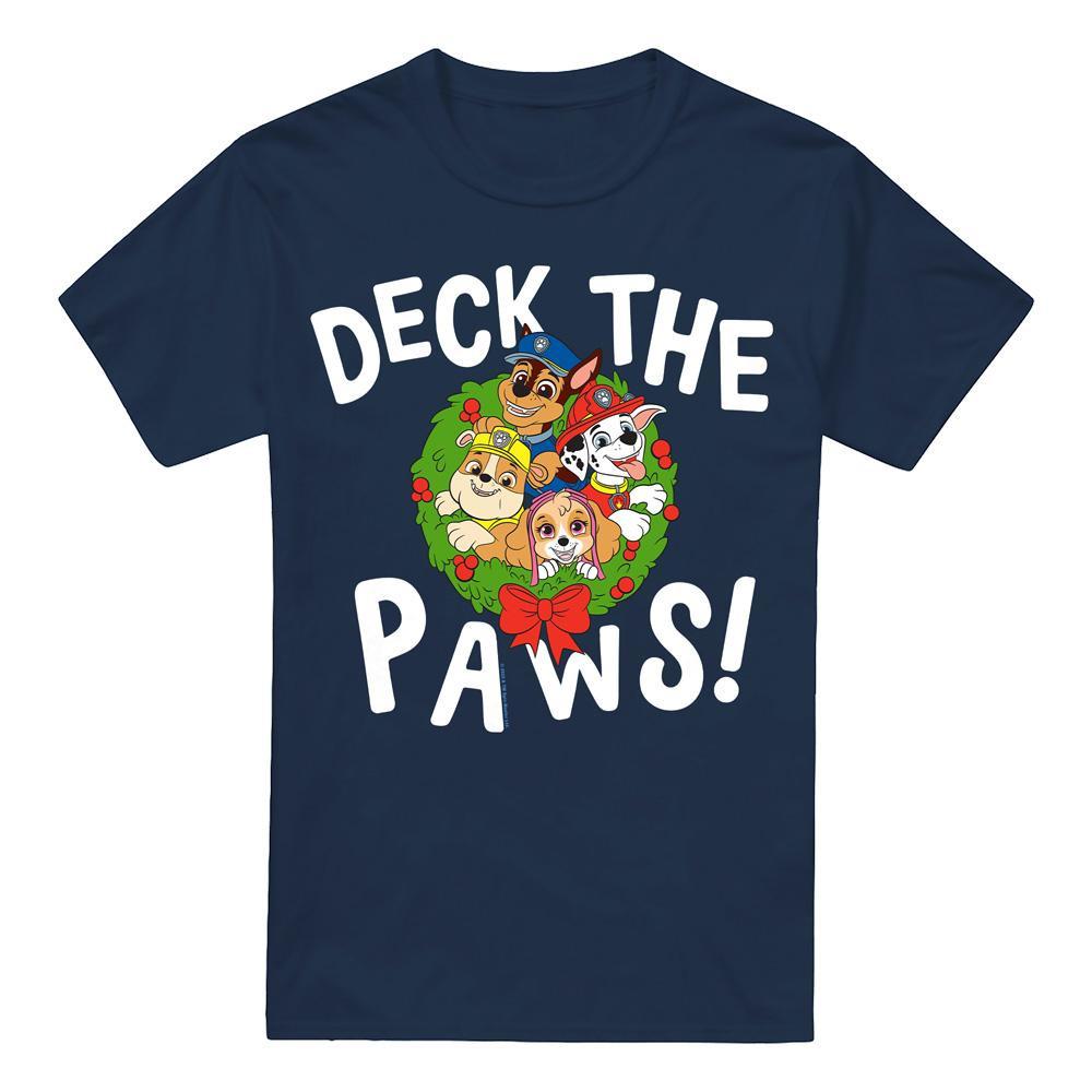 PAW PATROL Deck The Paws Weihnachtliches Design T-Shirt