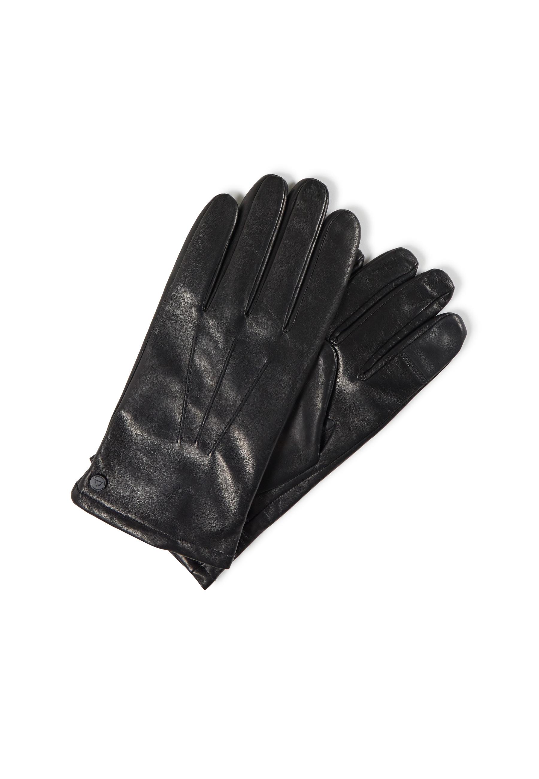 CASH-MERE.CH Lederhandschuhe mit Kaschmirfutter und Touchscreen tauglich