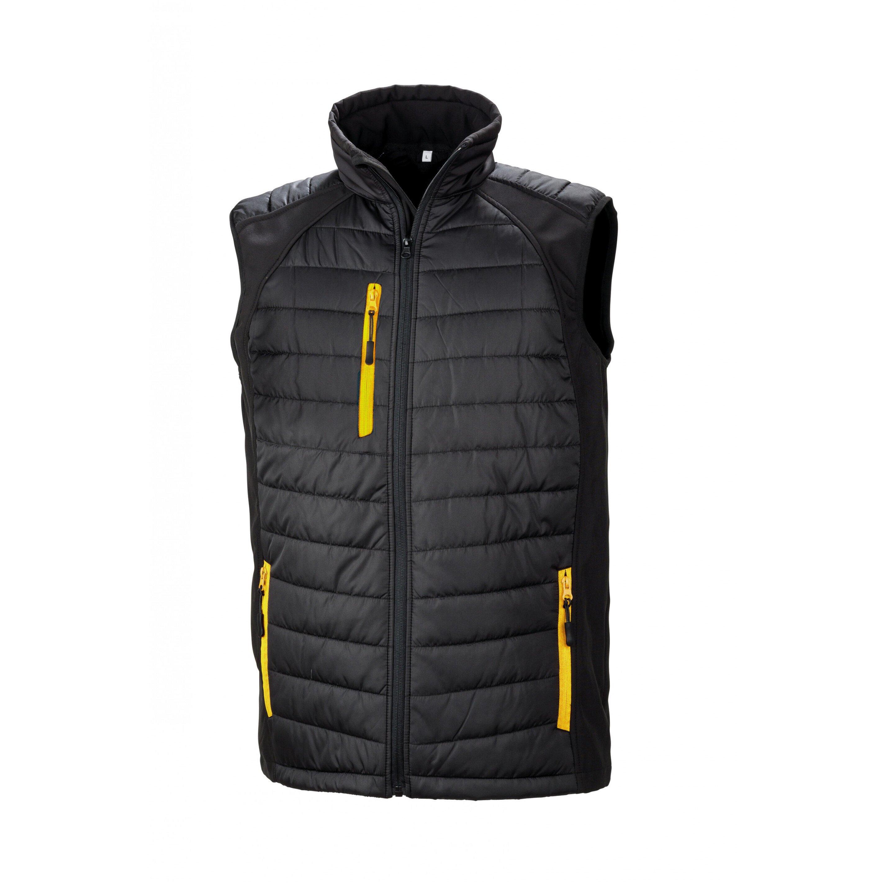 Result Recycelte gepolsterte Daunenjacke Black Compass