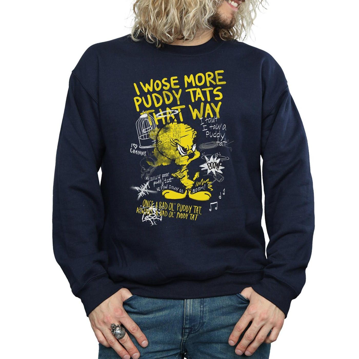 LOONEY TUNES Tweety Pie More Puddy Tats Sweatshirt