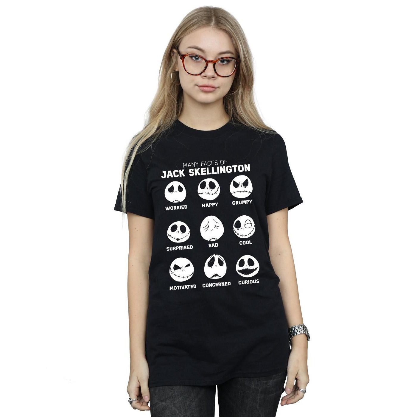 Disney Nightmare Before Christmas The Many Faces Of Jack T-Shirt