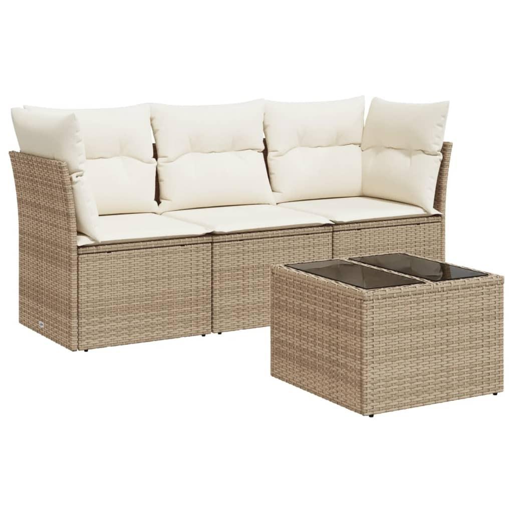 VidaXL Garten sofagarnitur poly-rattan