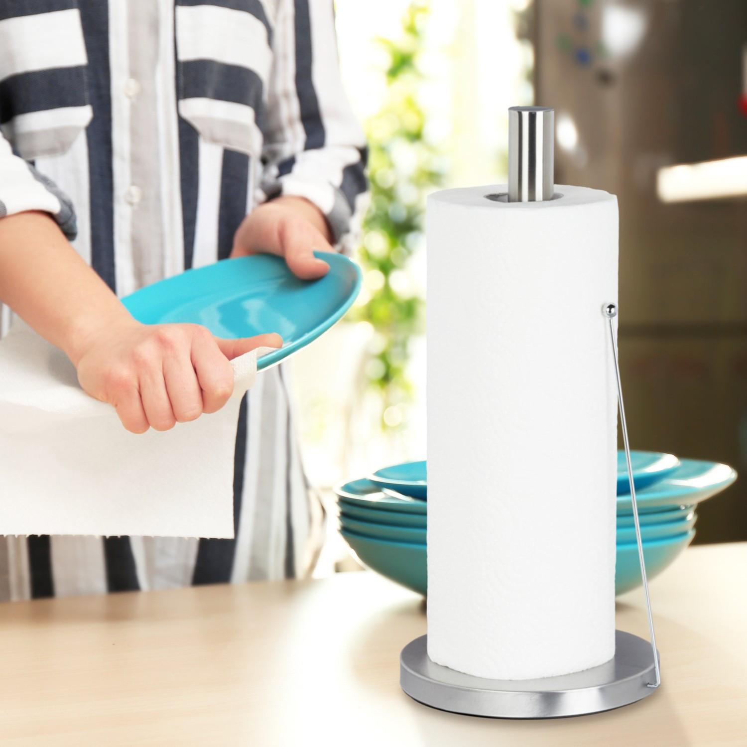 B2X Küchenrollenhalter aus Edelstahl stehend