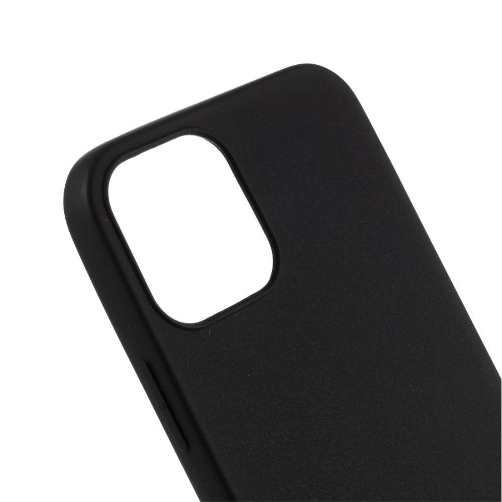 Cover-Discount iPhone 12 / 12 Pro - Matte Silikon Gummi Hülle Schwarz