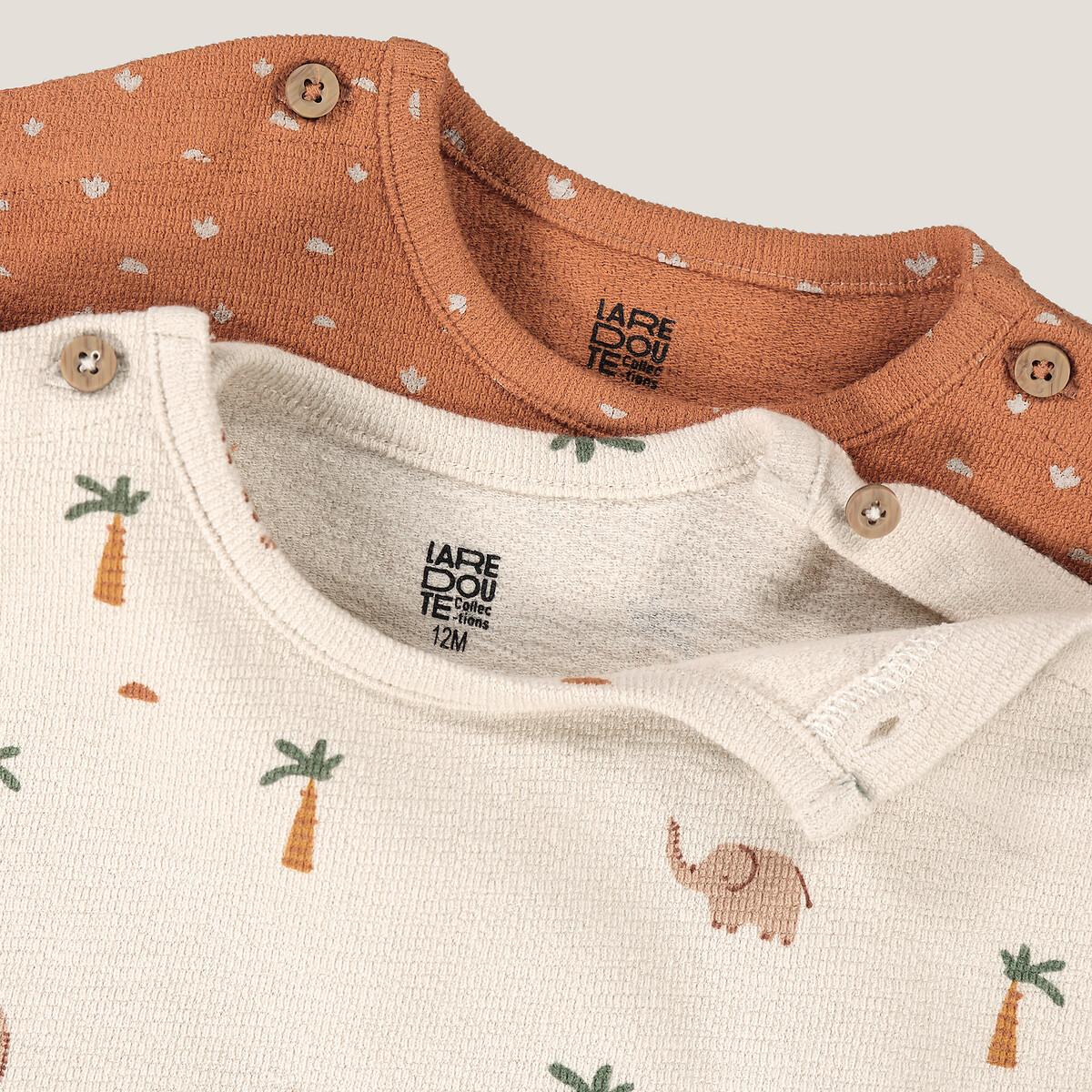 La Redoute Collections 2er-Pack bedruckte Langarmshirts