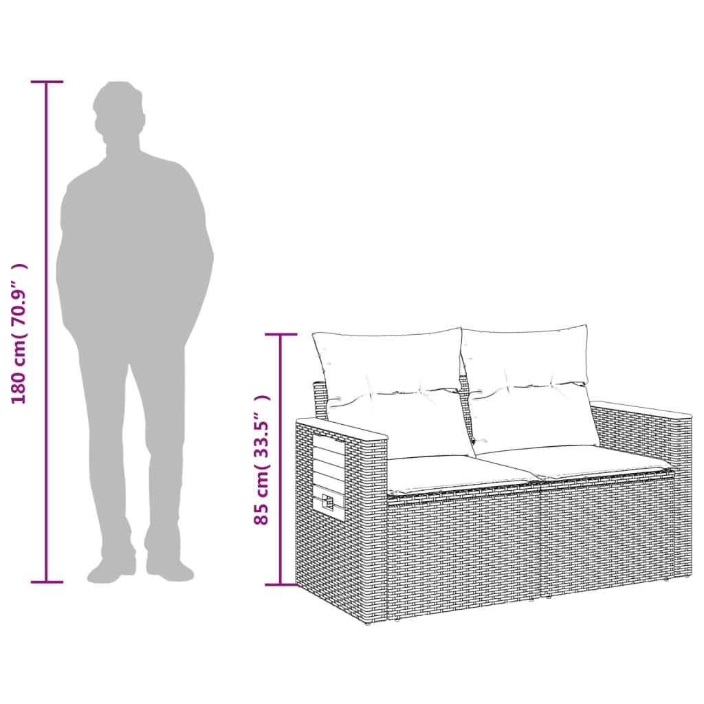 VidaXL Gartensofa poly-rattan