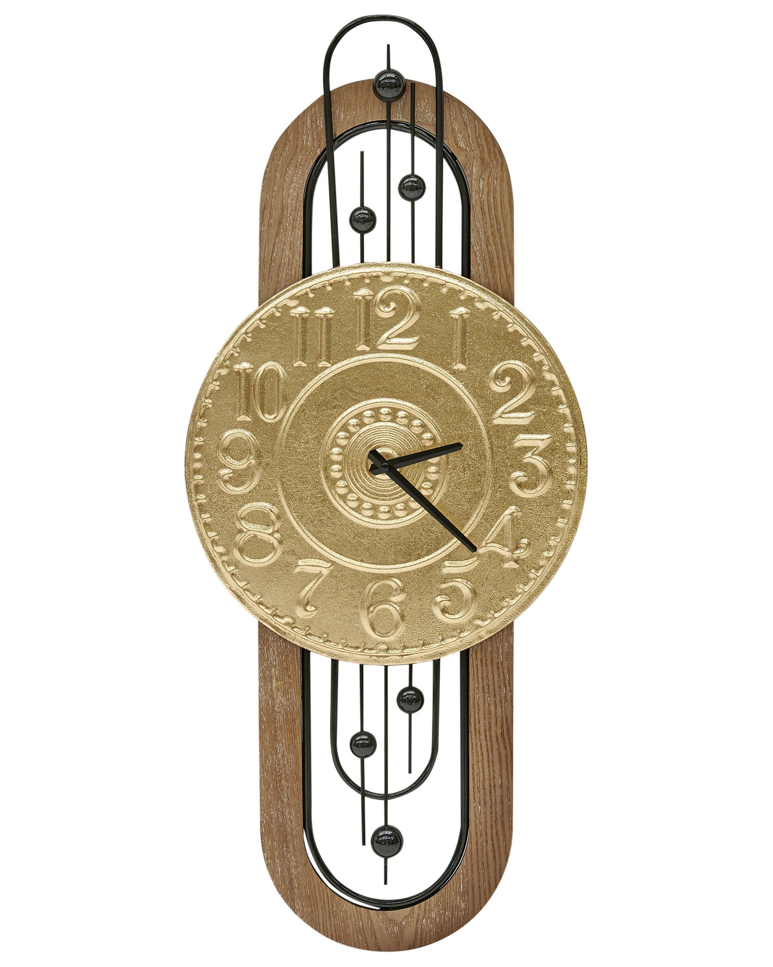 Beliani Wanduhr aus Eisen Retro NOBELIUM