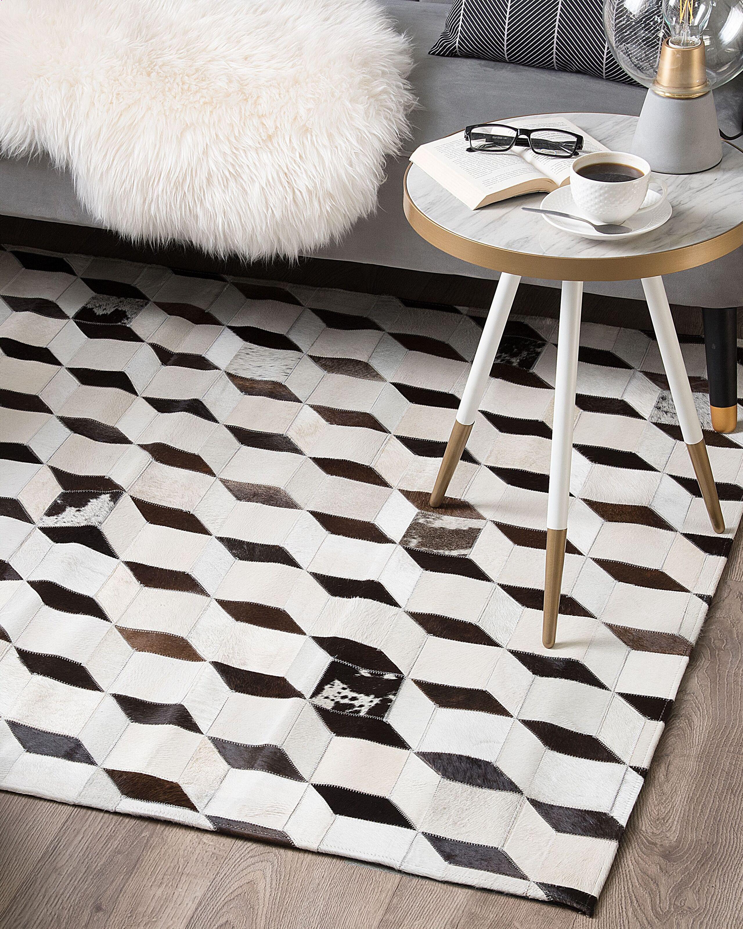 Beliani Teppich aus Kuhfell Industriell ALPKOY