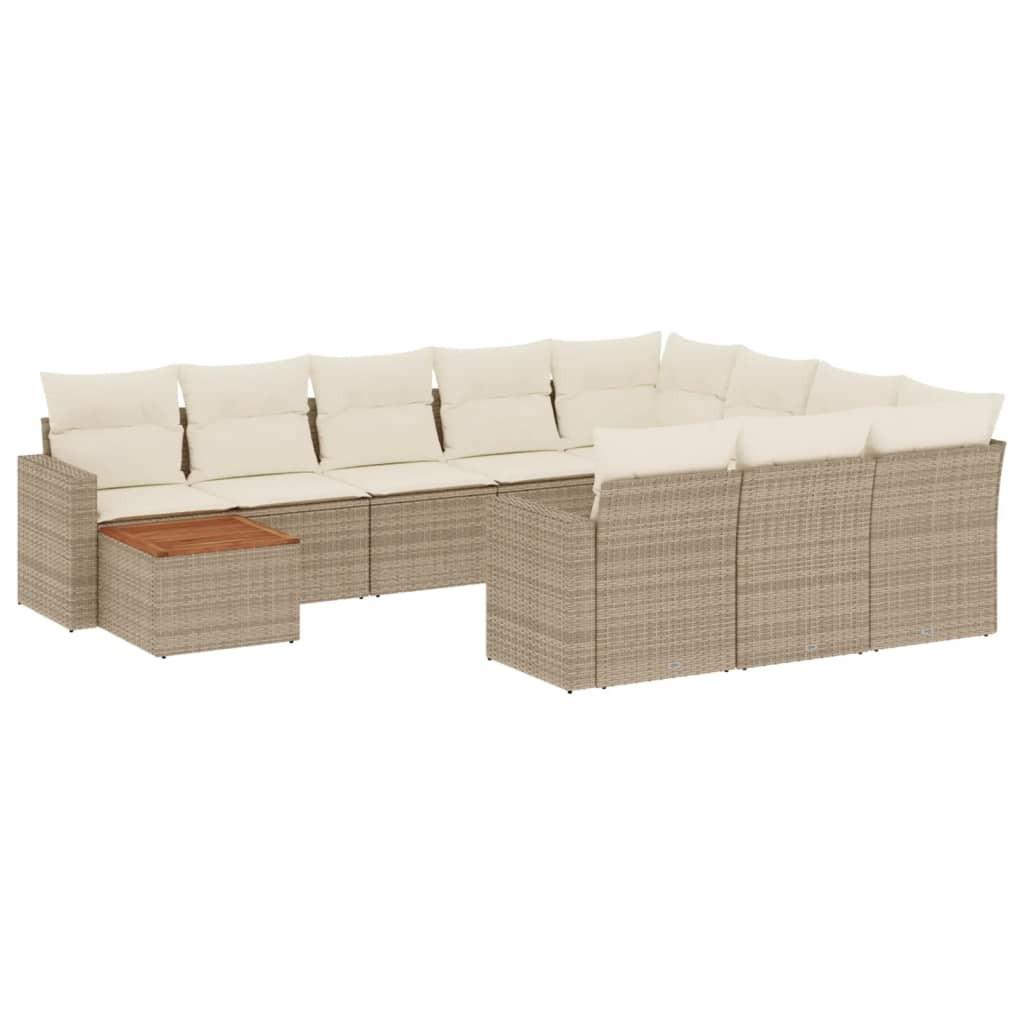 VidaXL Garten sofagarnitur poly-rattan