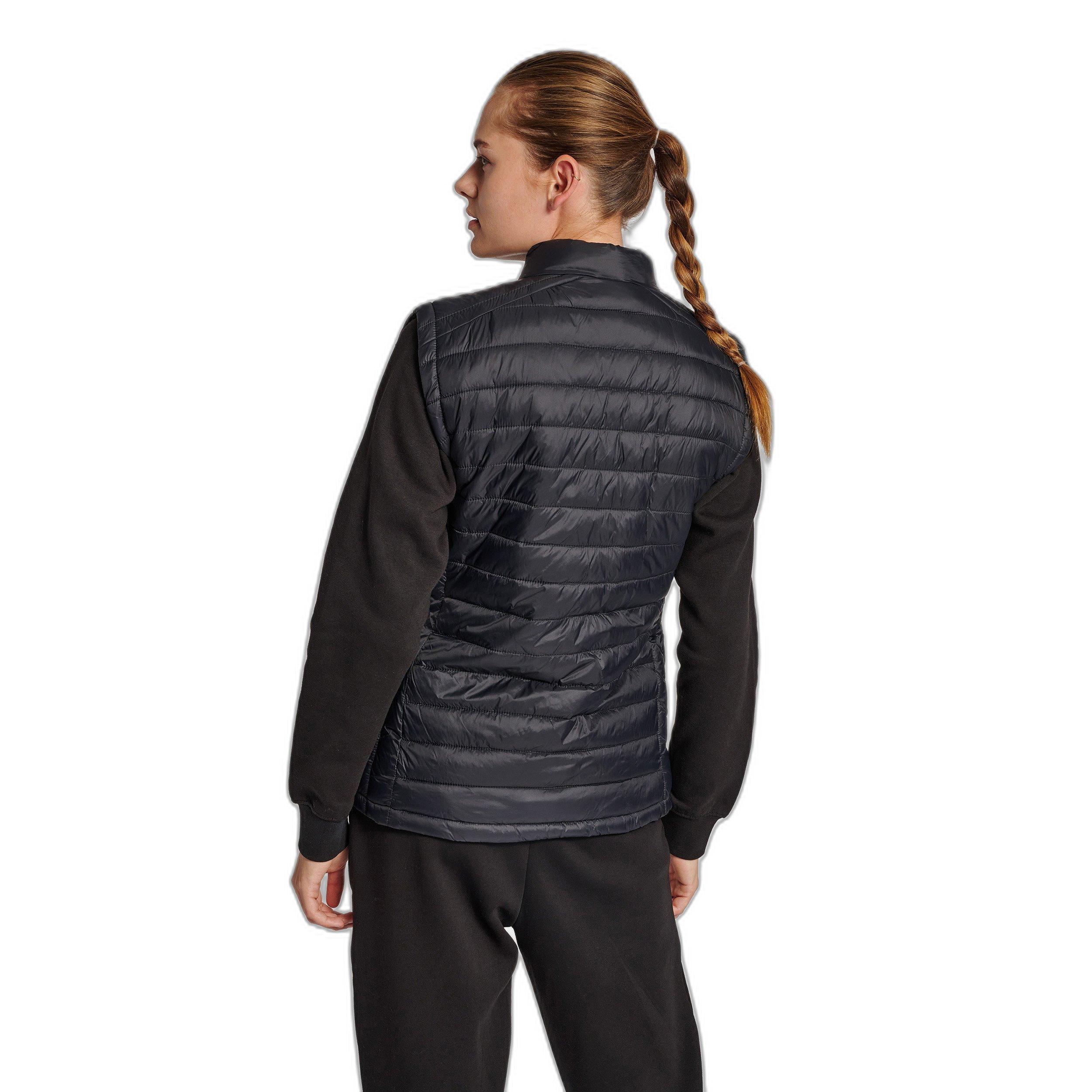 Hummel ärmelloe daunenjacke damen red