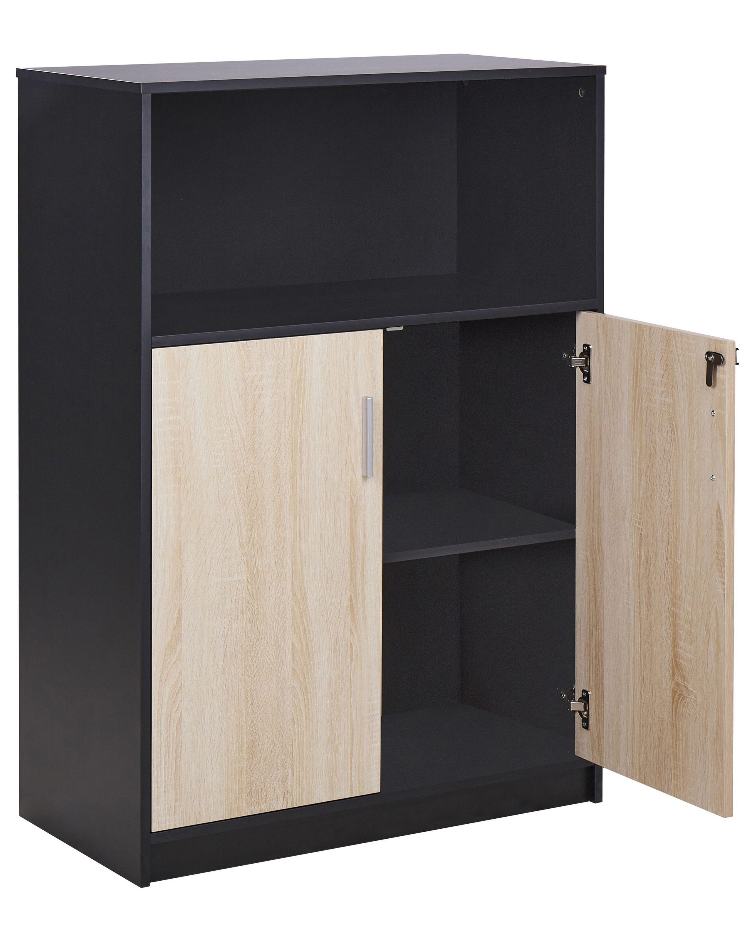 Beliani Büroschrank aus Faserplatte Industriell ZEHNA