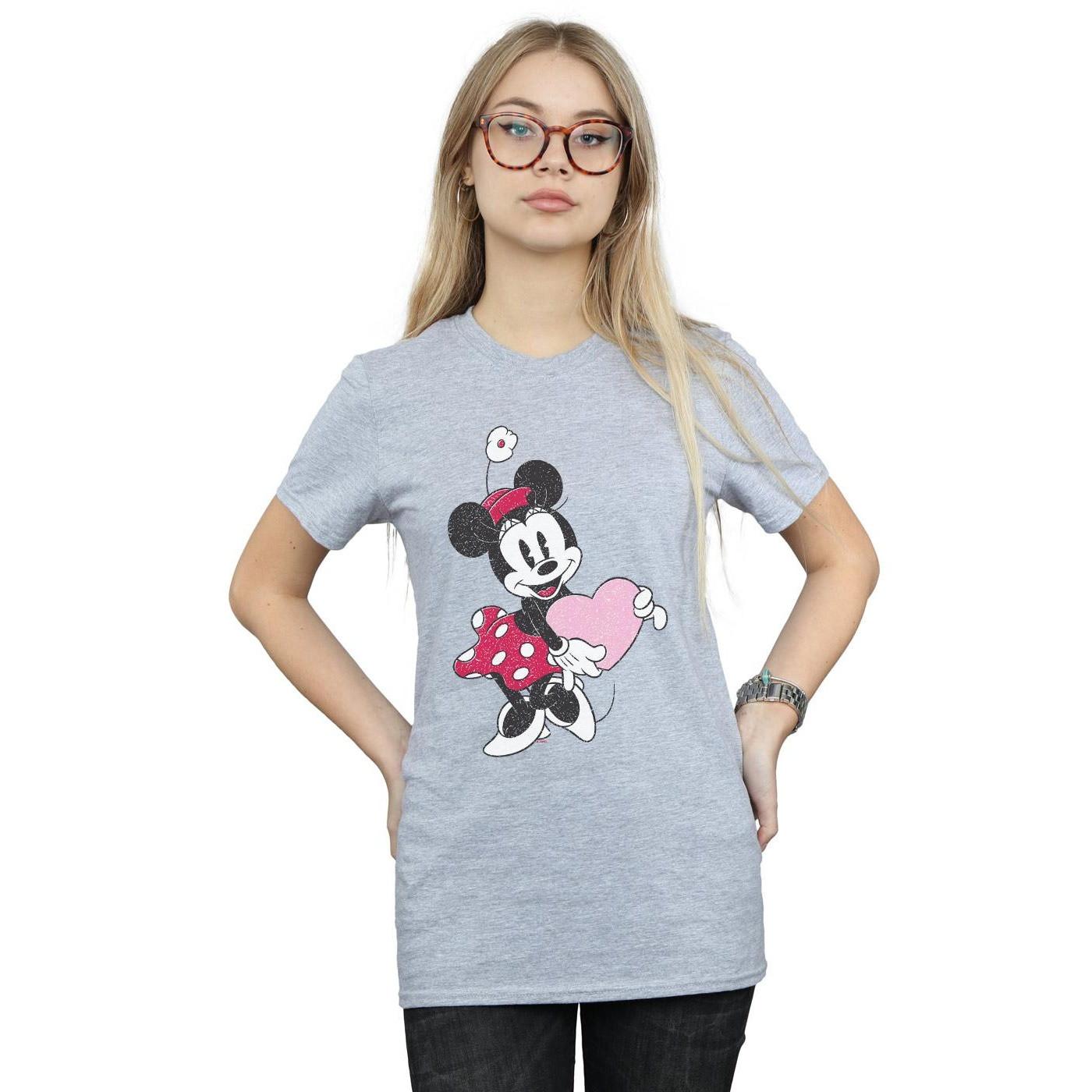 Disney Minnie Maus Glitzer Herz T-Shirt