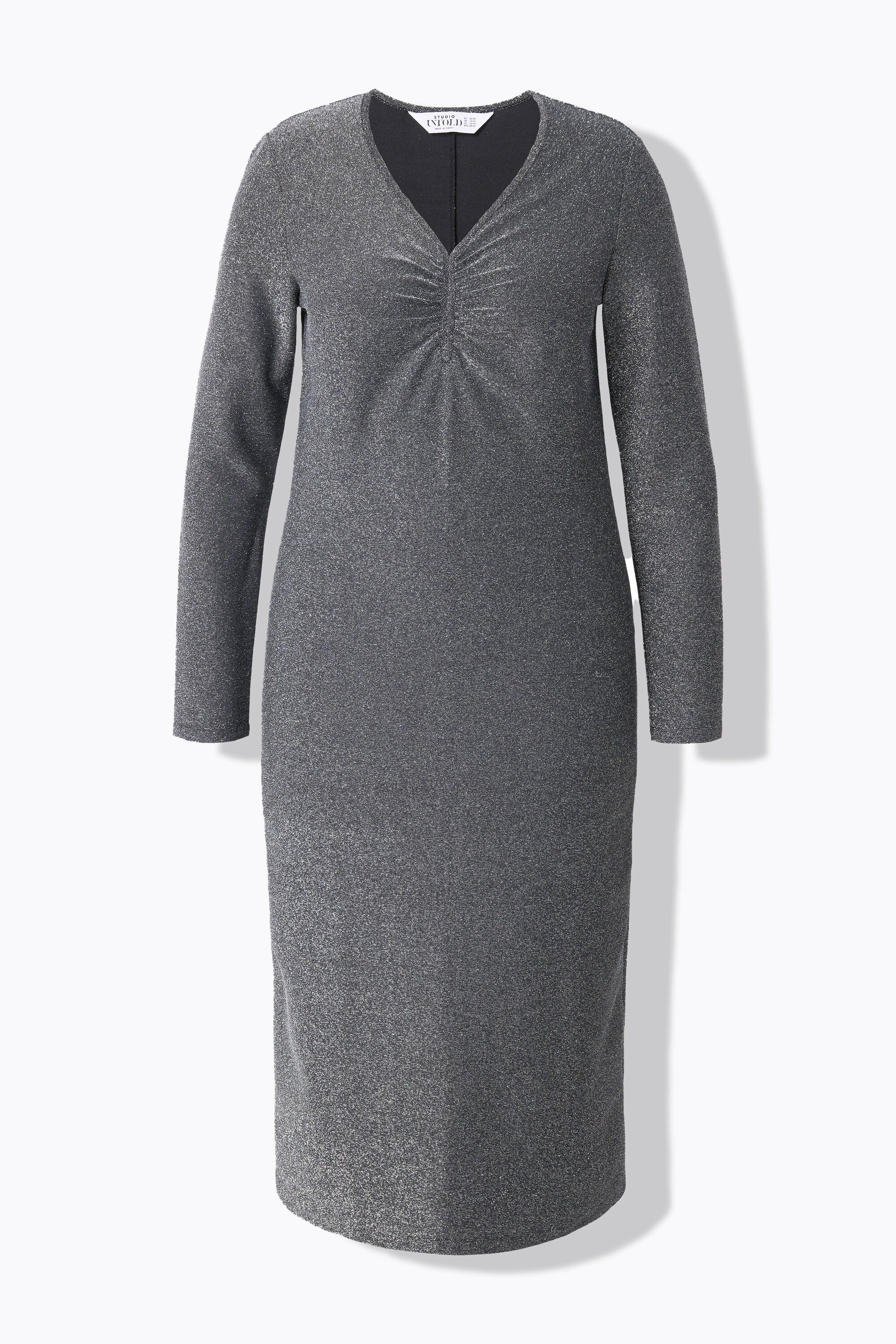 Studio Untold Glitzer A-Linie Midikleid