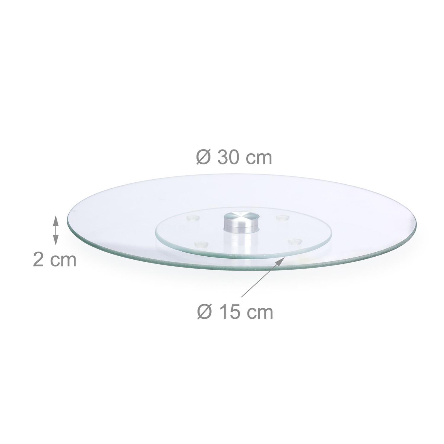 B2X Rotierende Tortenplatte aus Glas