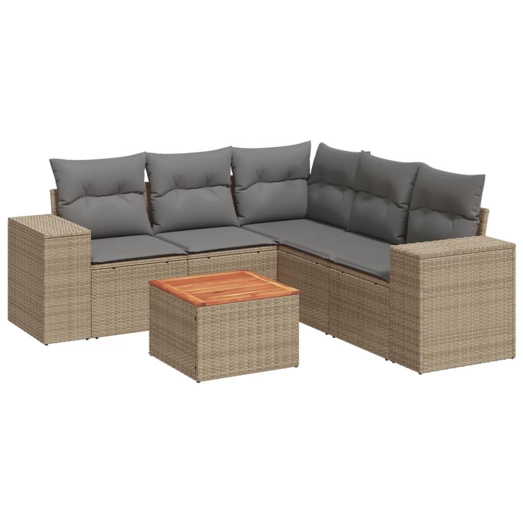 VidaXL Garten sofagarnitur poly-rattan