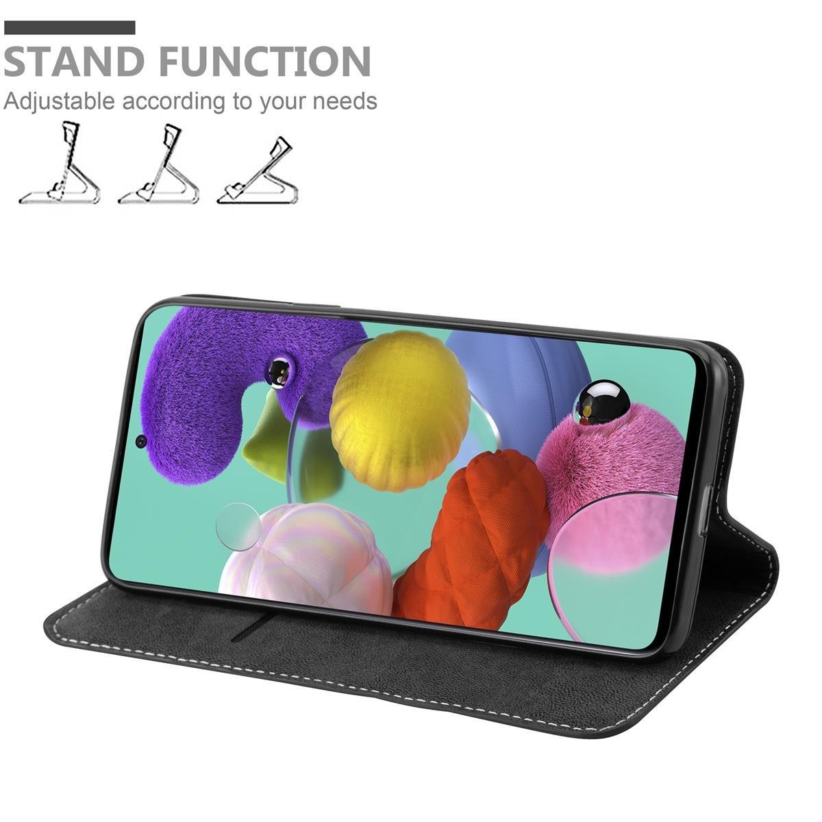Cadorabo Hülle für Samsung Galaxy A51 4G / M40s Magnetverschluss, Standfunktion