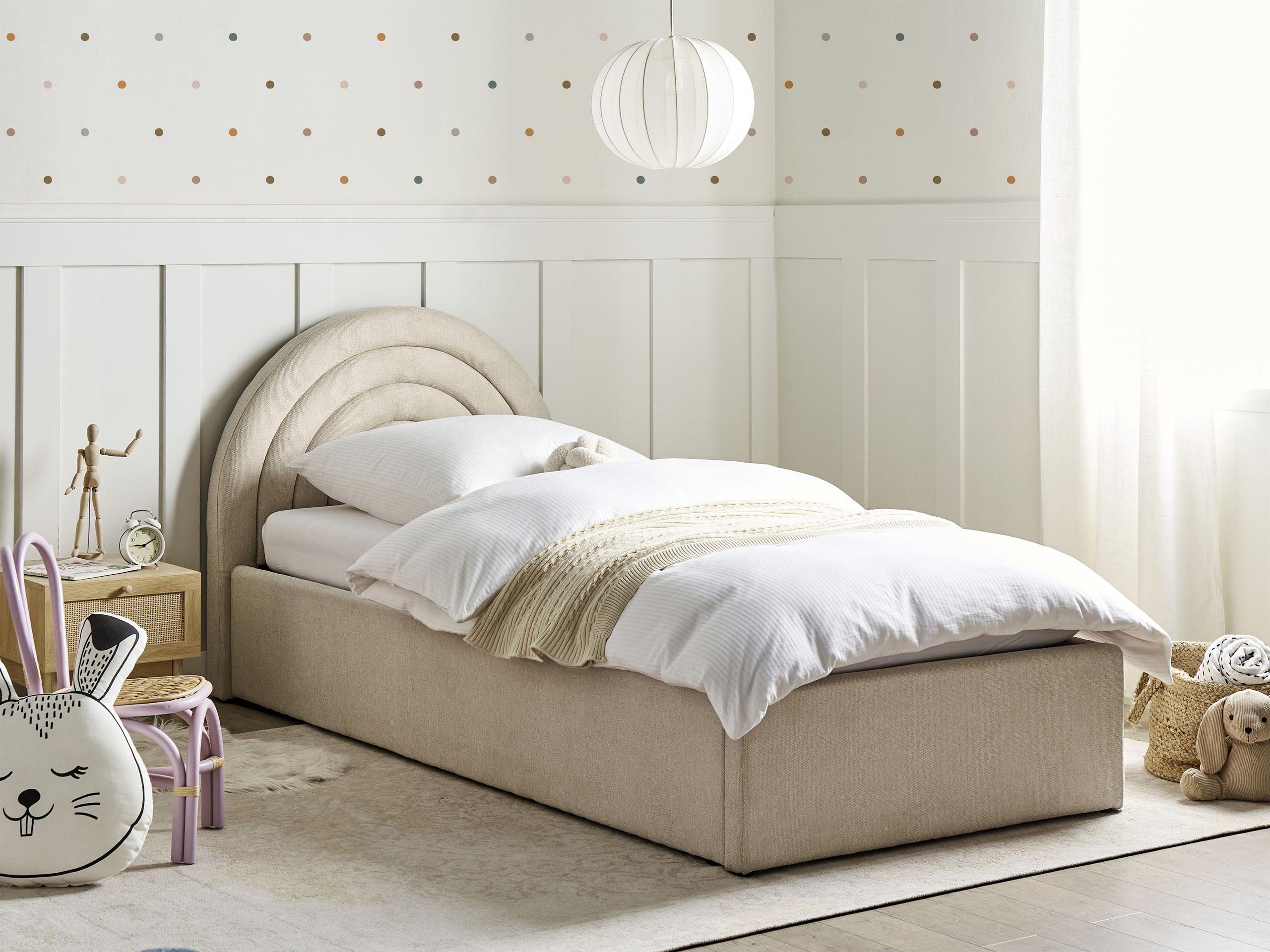 Beliani Kinderbett mit Stauraum aus Polyester Retro ANET