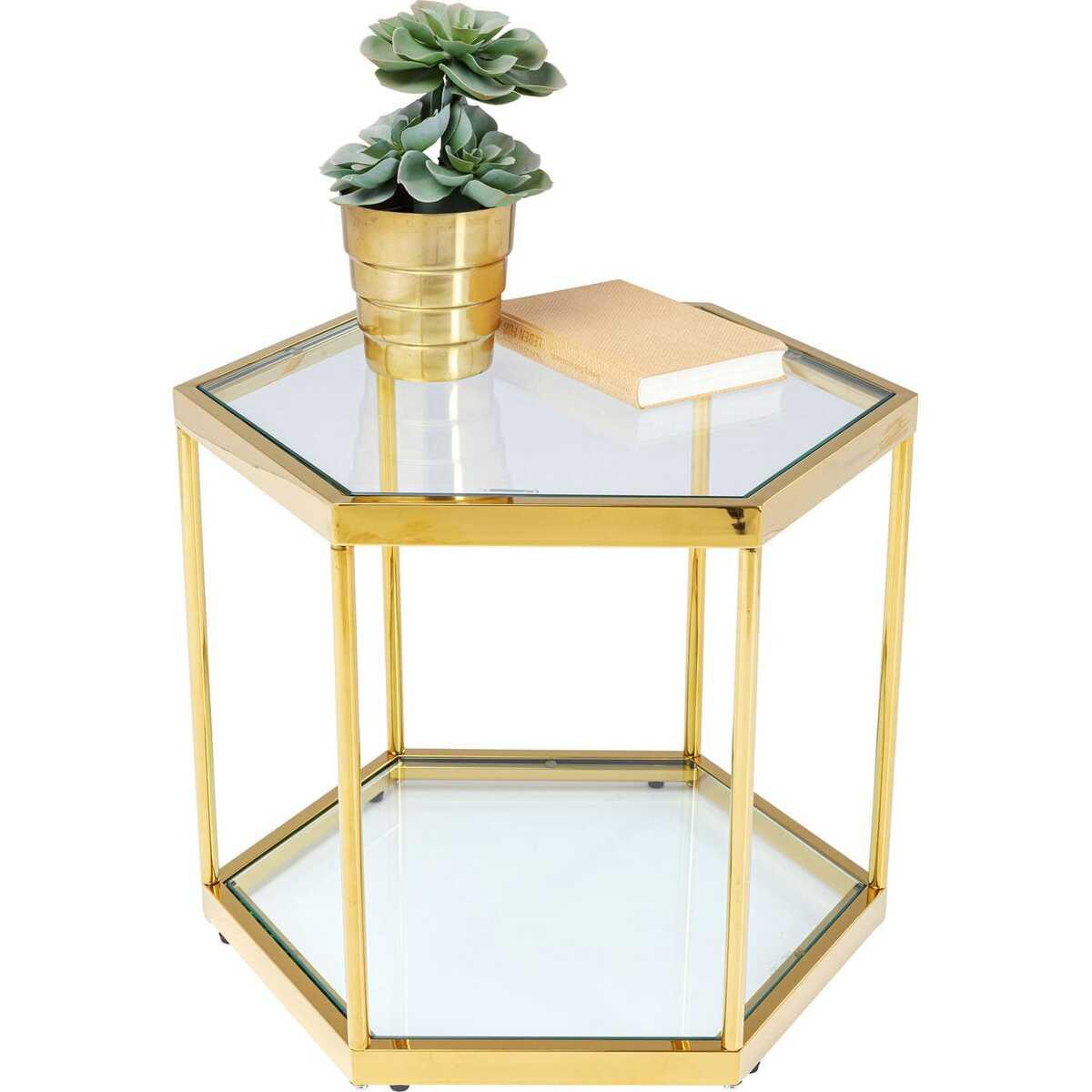 KARE Design Couchtisch Comb Gold 45cm