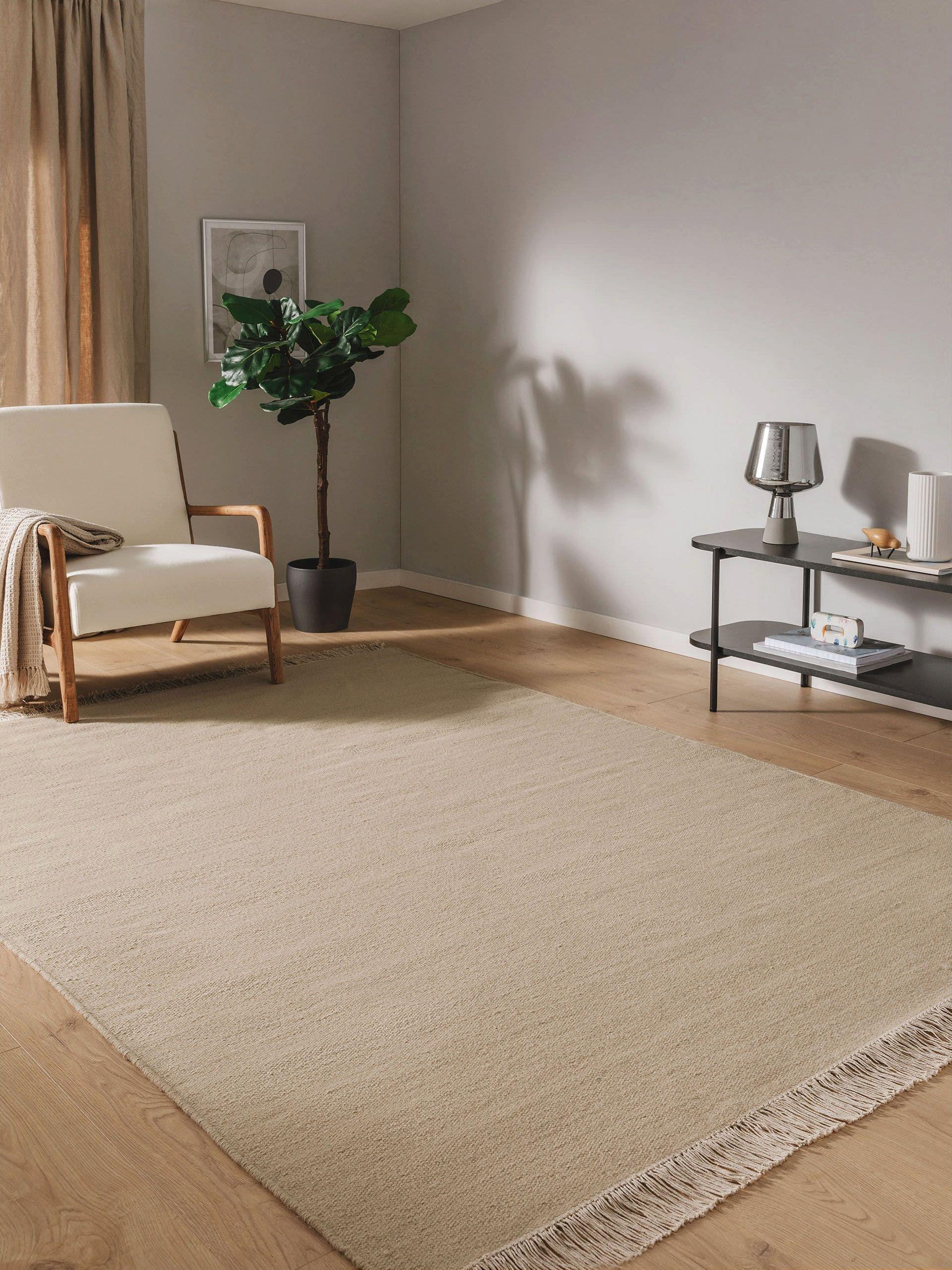 Benuta Wollteppich Liv Beige