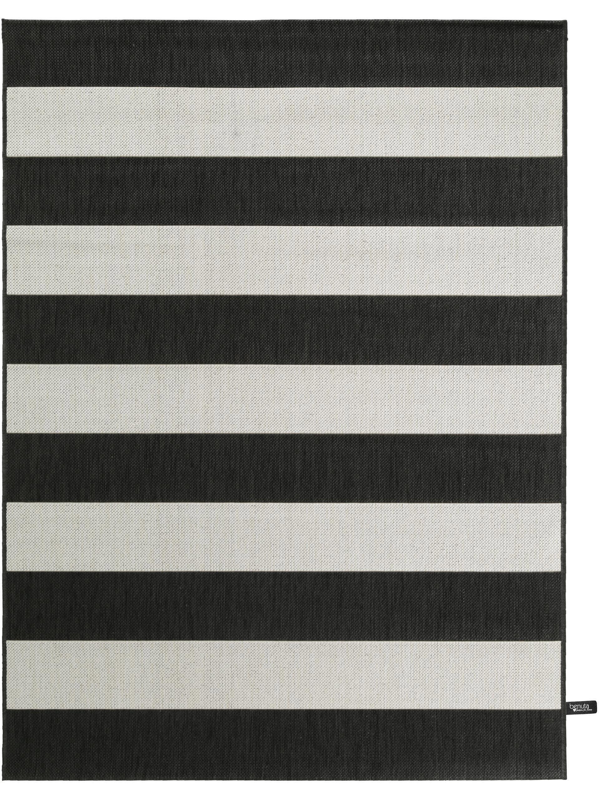 Benuta In- & Outdoor-Teppich Metro Schwarz