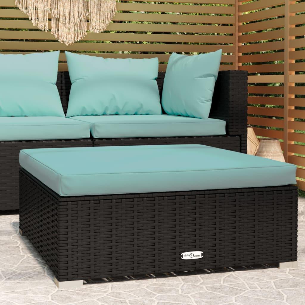 VidaXL Garten fußhocker poly-rattan