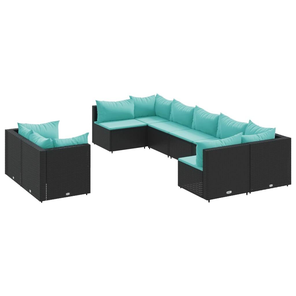 VidaXL Gartensofagarnitur poly-rattan