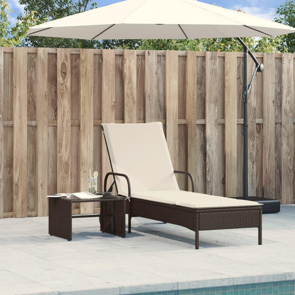 VidaXL Sonnenliege poly-rattan