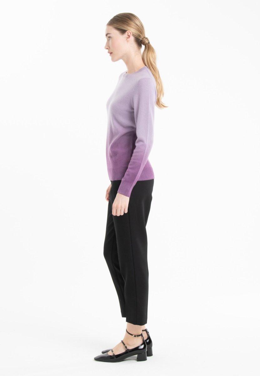 Studio Cashmere8 MIA 8 Pullover Rundhalsausschnitt mit Tie & Dye-Muster - 100% Kaschmir