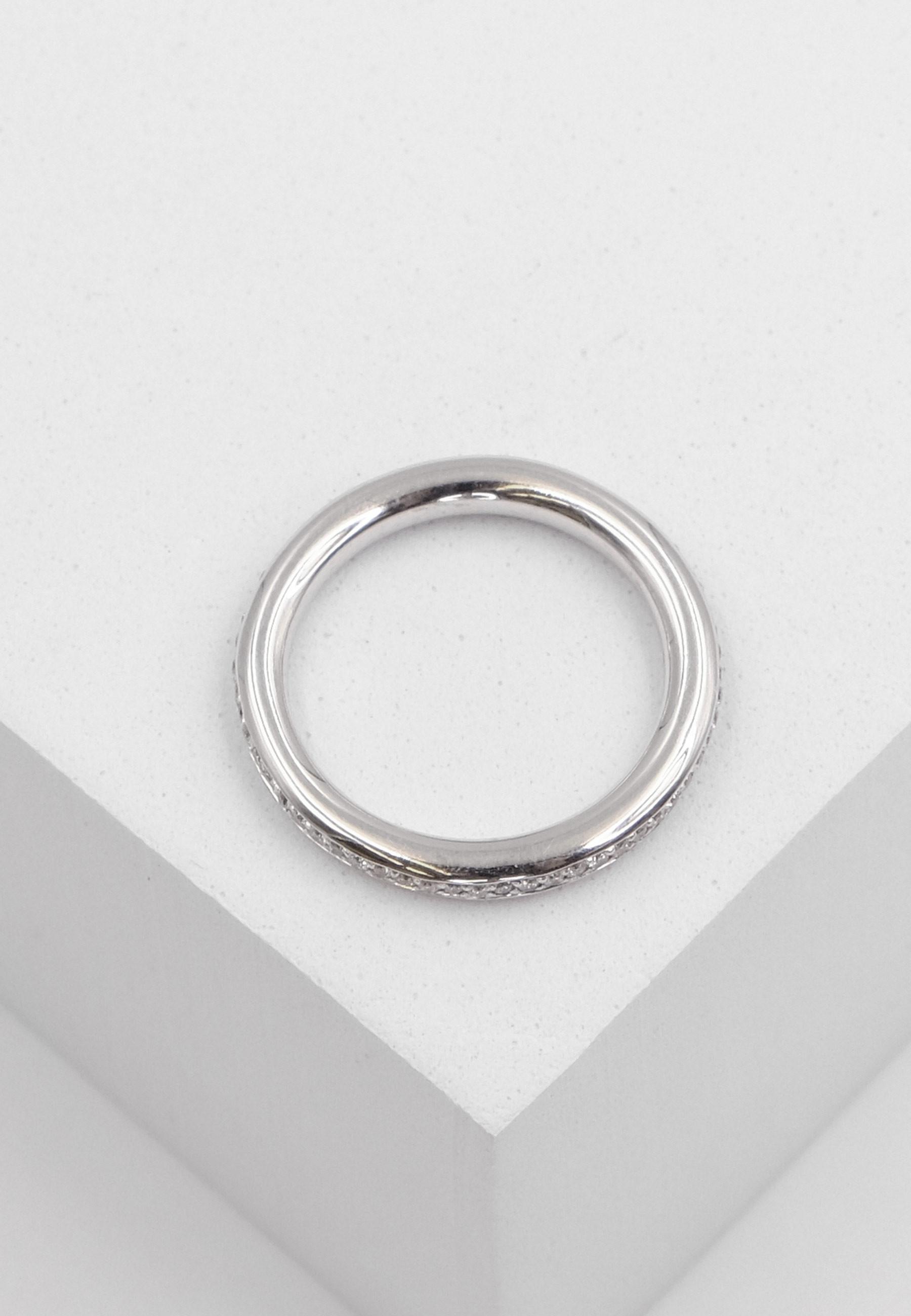 MUAU Schmuck Mémoire Ring Diamant 0.30ct. Weissgold 750