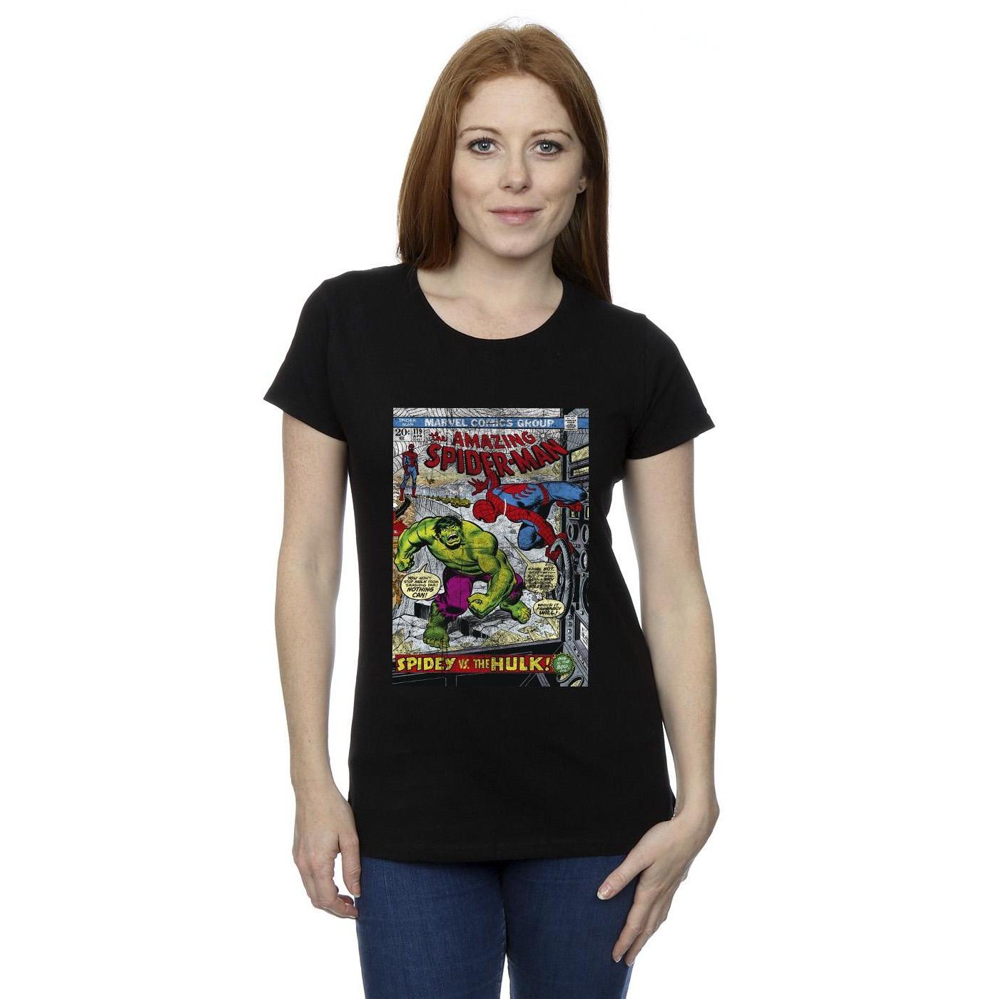 MARVEL Comics Spider-Man vs Hulk Grafikdruck T-Shirt
