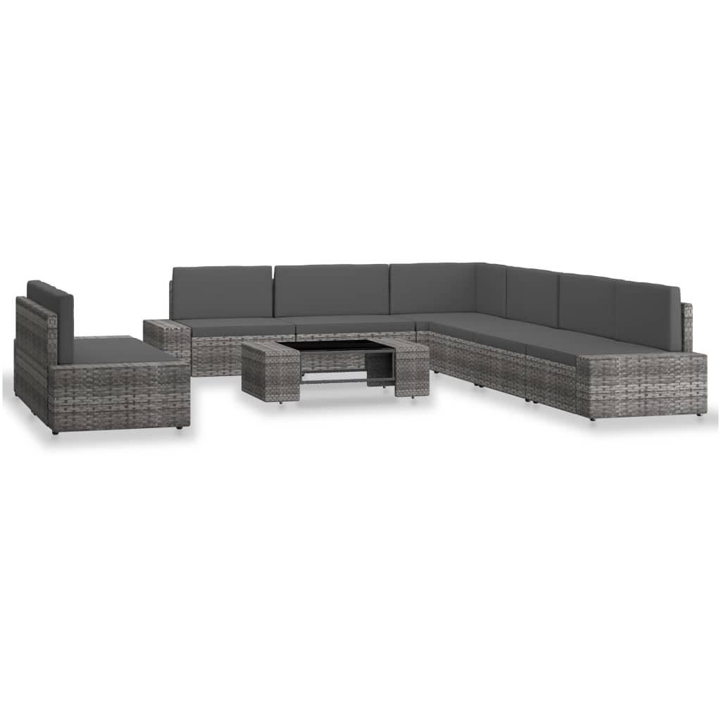 VidaXL Garten-lounge-set poly-rattan