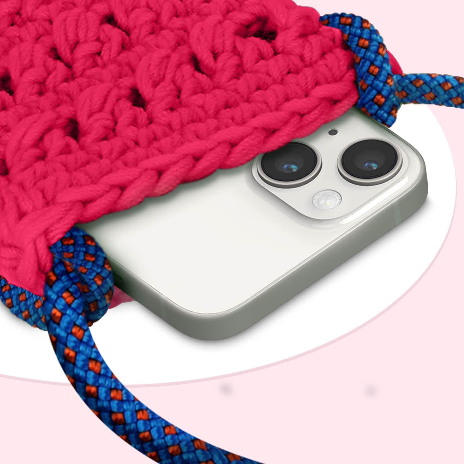 Avizar Handytasche FlowerWeave Serie Rosa