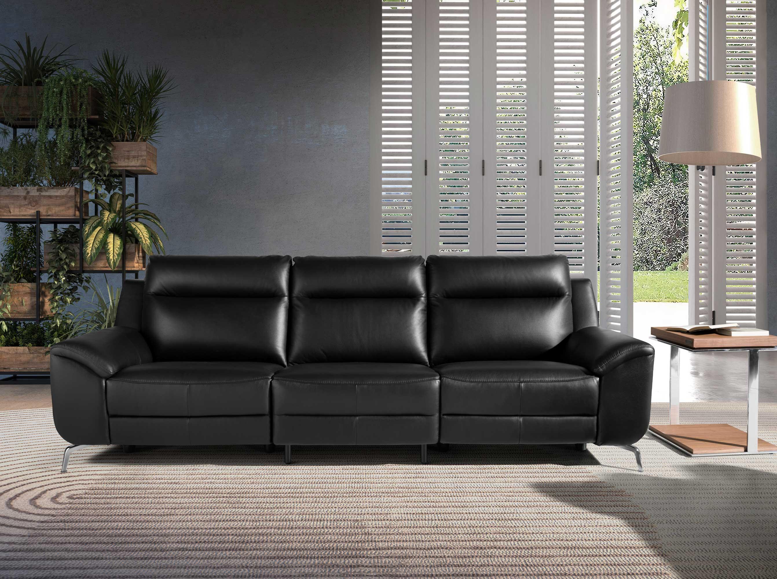 ANGEL CERDA 3-Sitzer Leder Relaxsofa