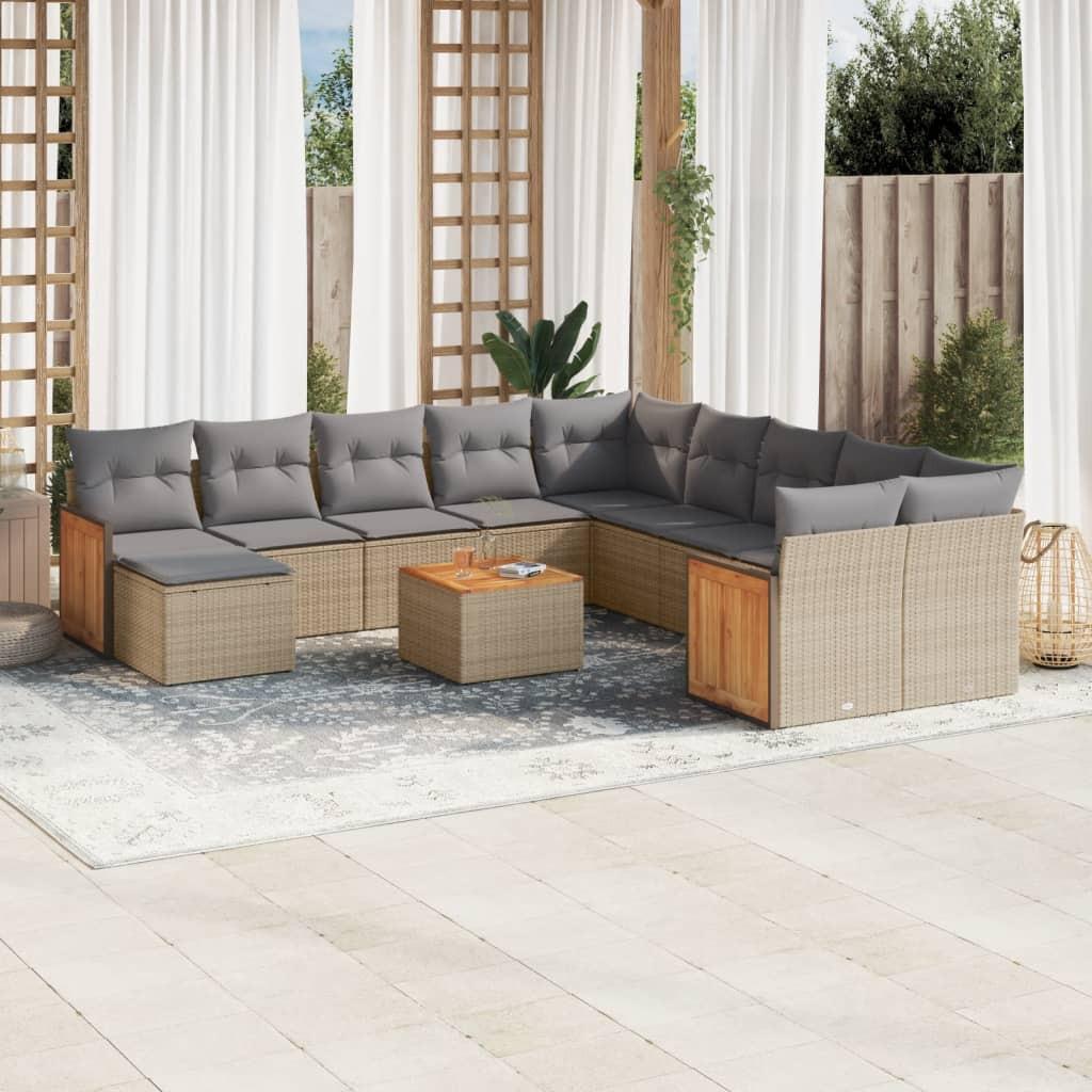 VidaXL Garten sofagarnitur poly-rattan