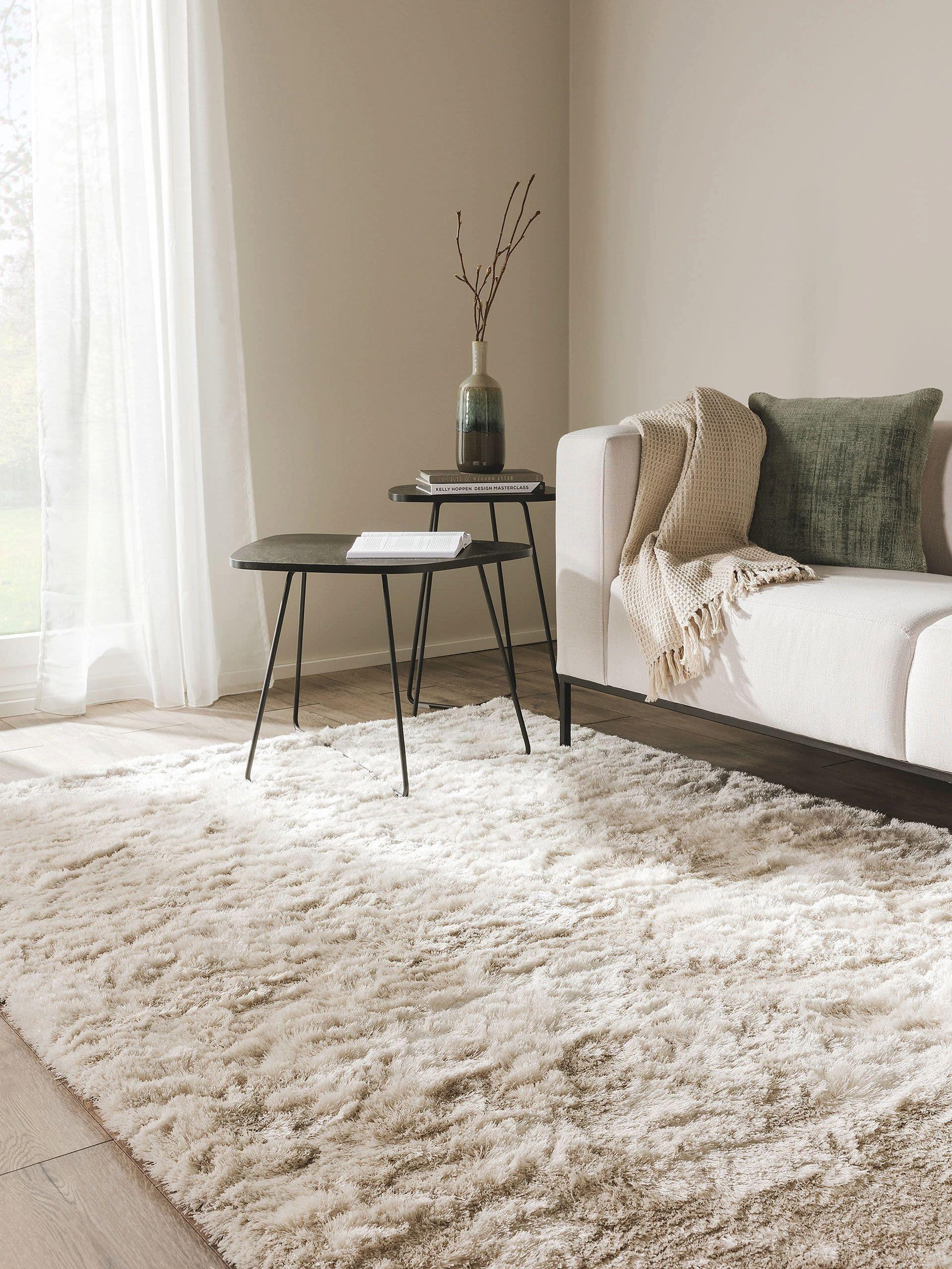 Benuta Hochflorteppich Whisper Beige