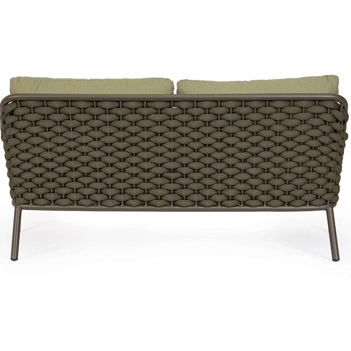 mutoni Gartensofa Everly 2-Sitzer olive