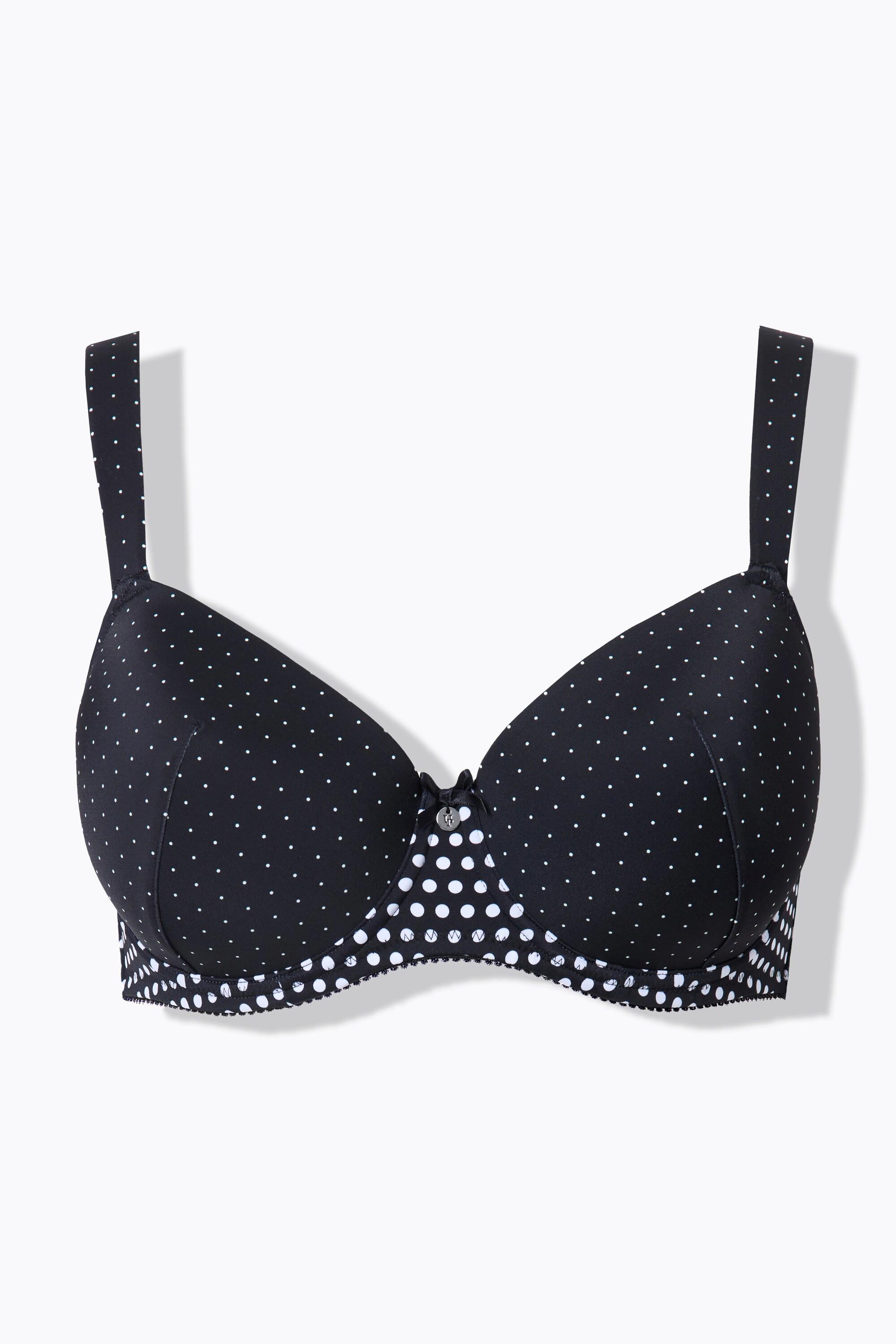 Ulla Popken Bügel-BH, Punkte, Softcups, Cup B - F