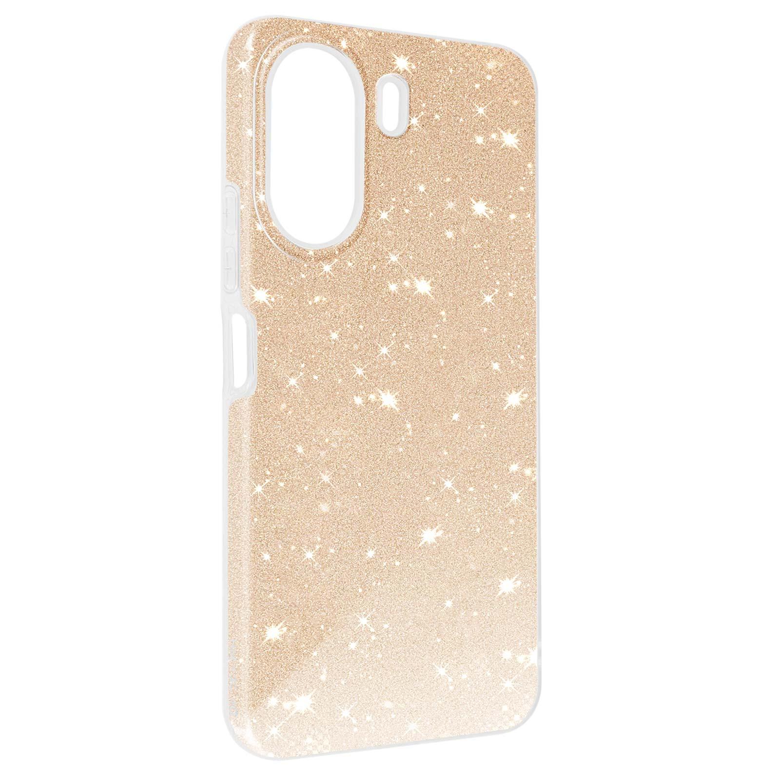 Avizar Glitter Hülle Xiaomi Redmi 13C Gold
