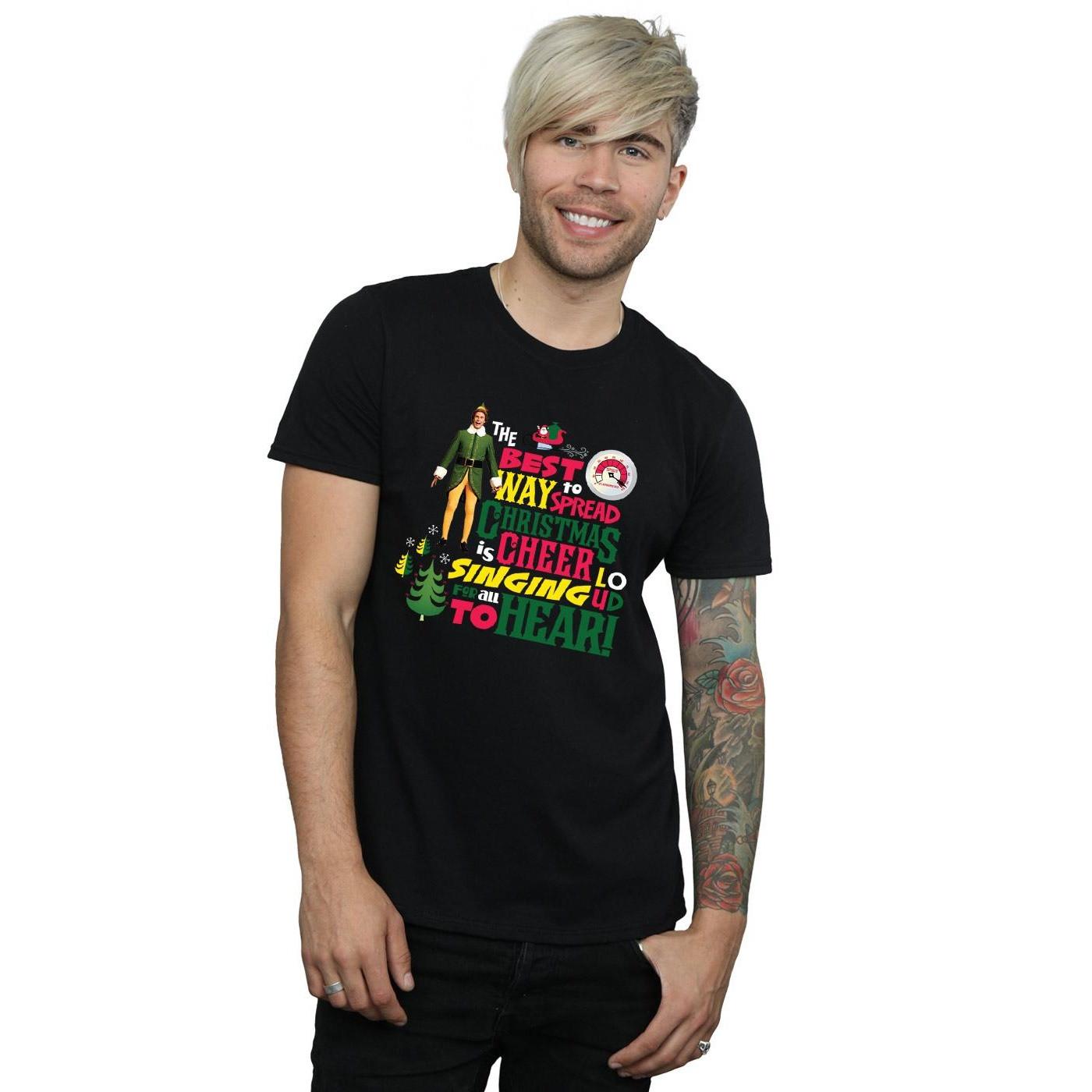 Elf Christmas Cheer Bedrucktes T-Shirt