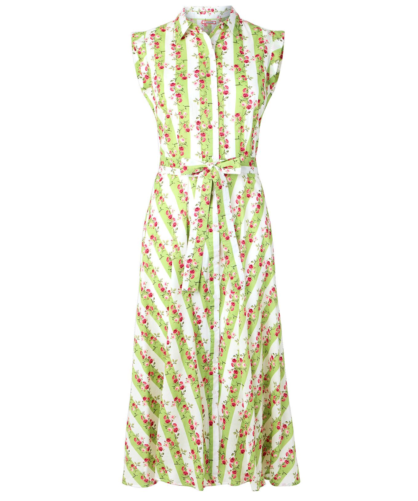 Joe Browns Rosa gestreiftes tailliertes Kleid
