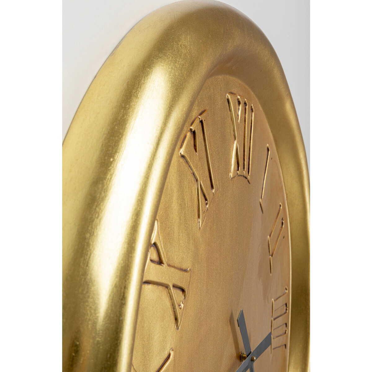 KARE Design Wanduhr Big Drop gold 92x127