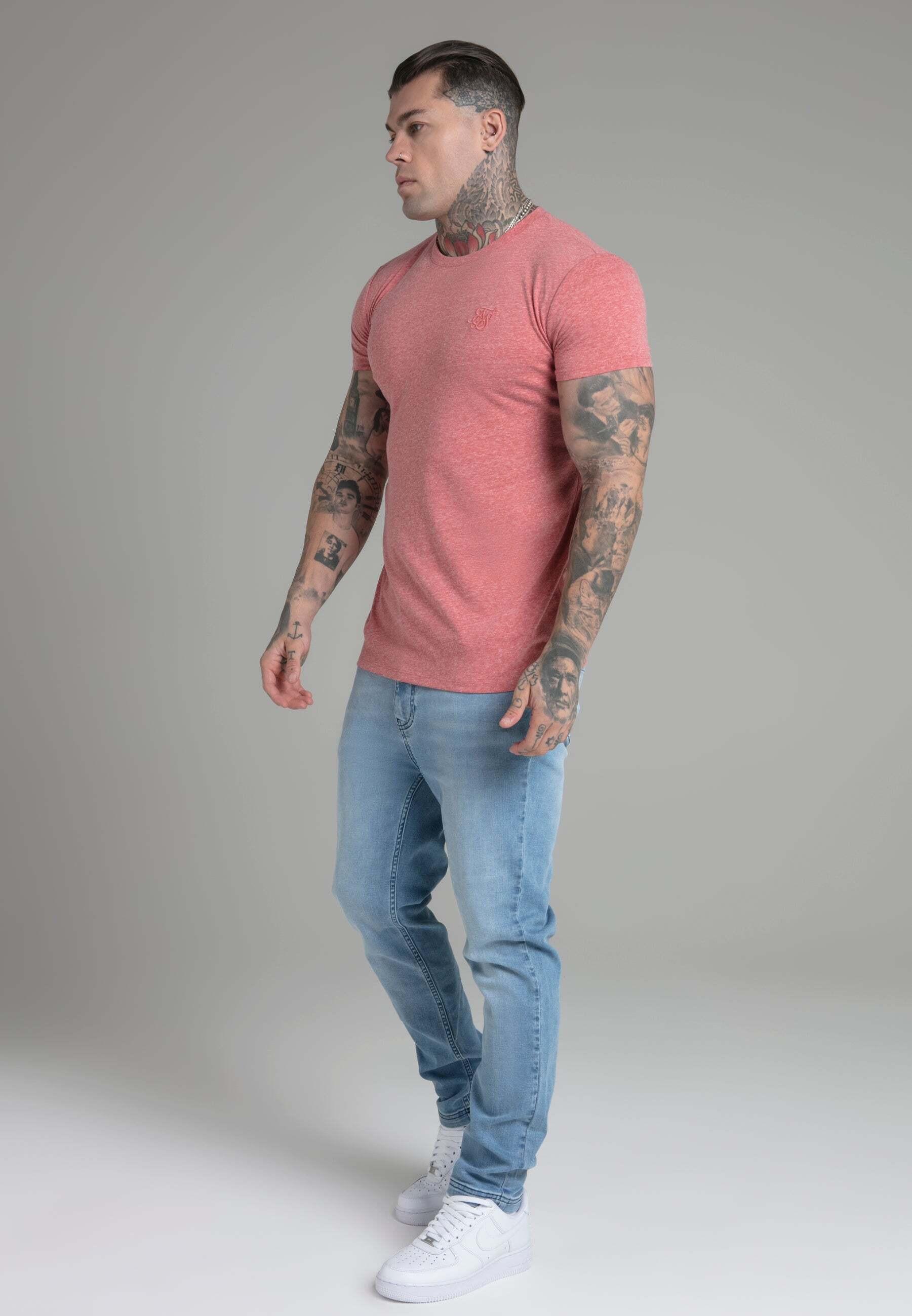 Sik Silk Marl T-Shirt Orange
