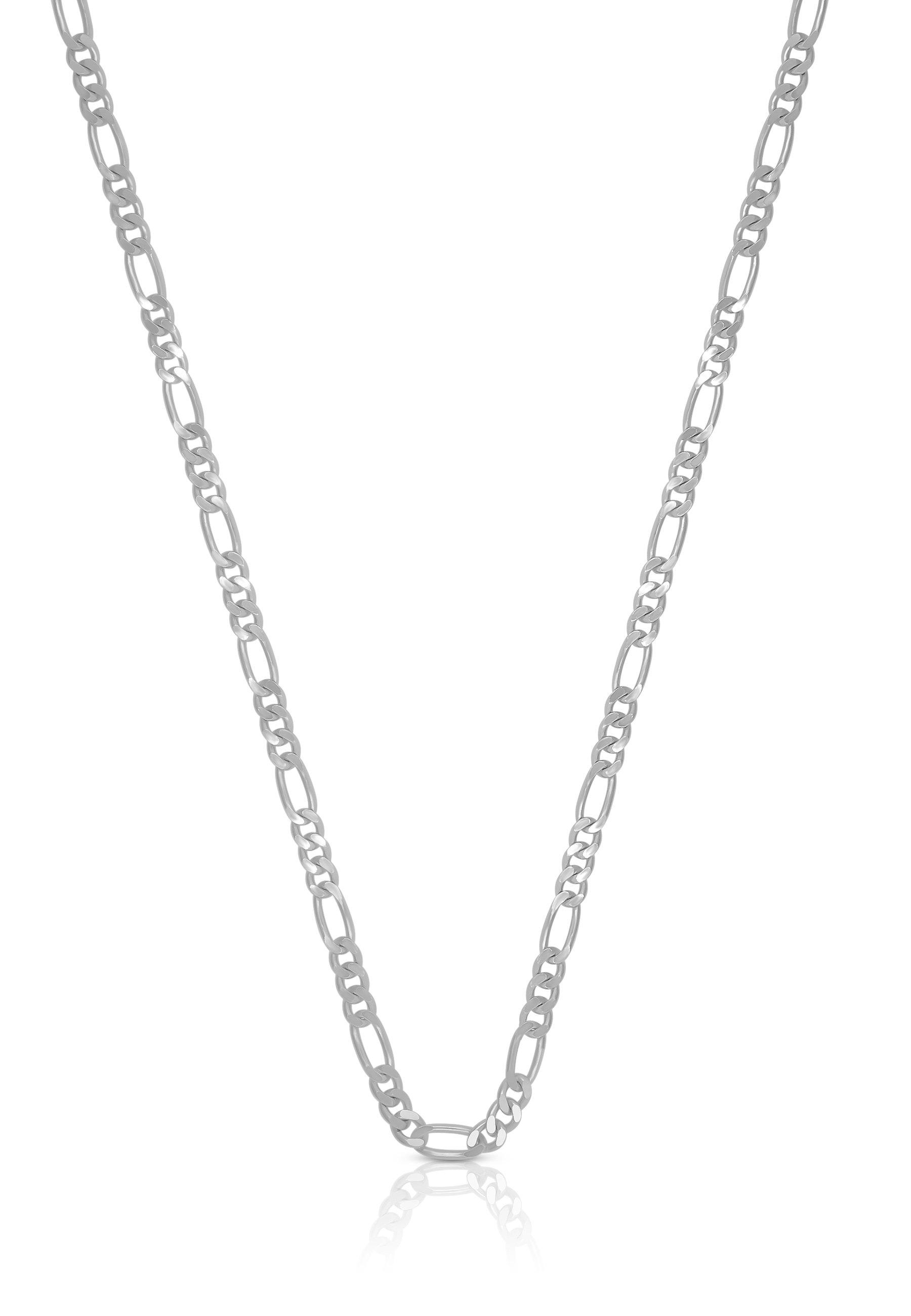 MUAU Schmuck Collier Figaro Weissgold 750, 2.2mm, 50cm