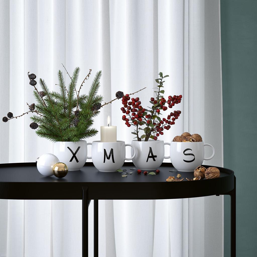 like. by Villeroy & Boch Becher Set XMAS 4tlg. Letters