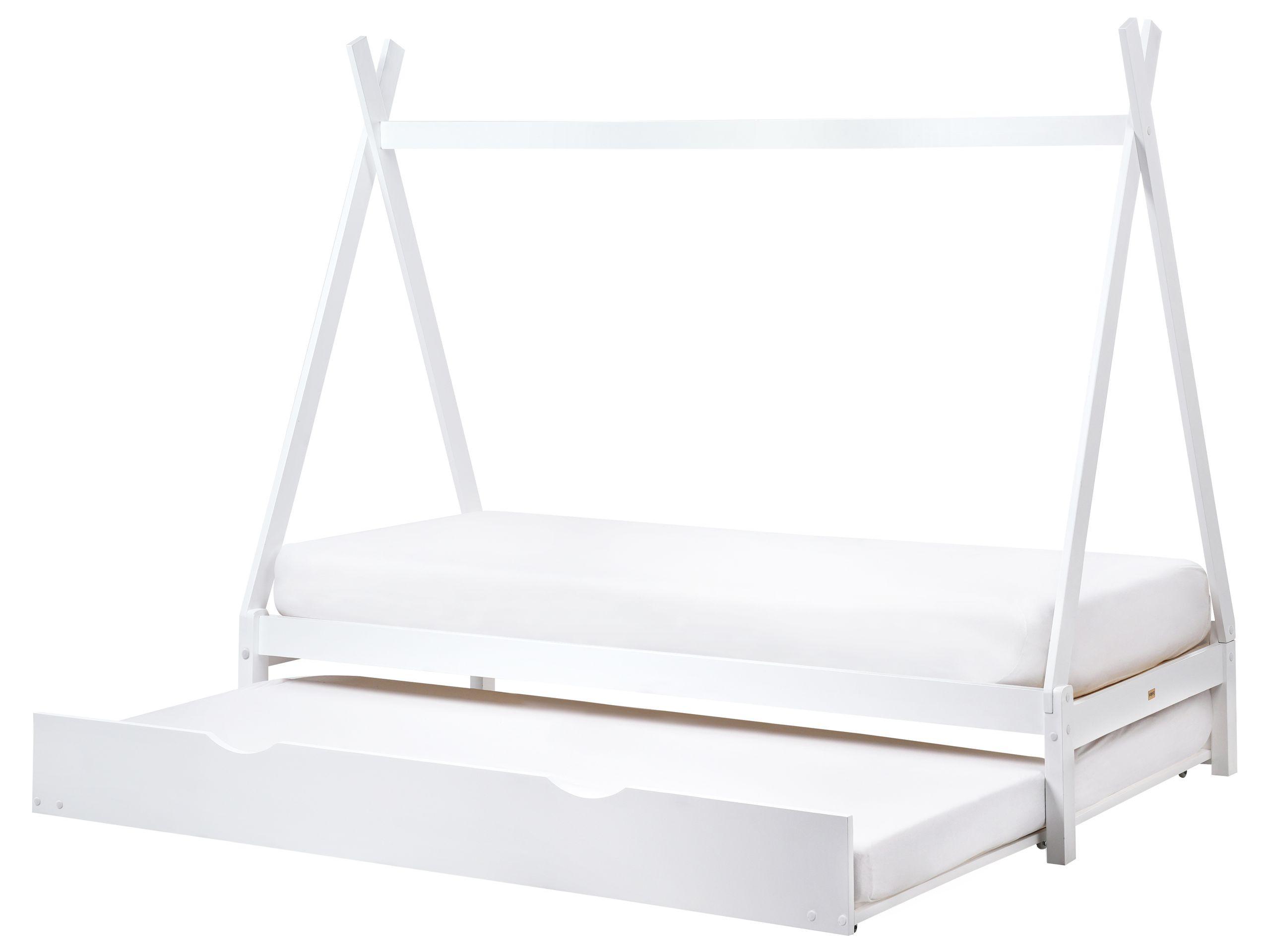 Beliani Kinderbett mit Ausziehbett aus Kiefernholz Modern TALMONTIERS