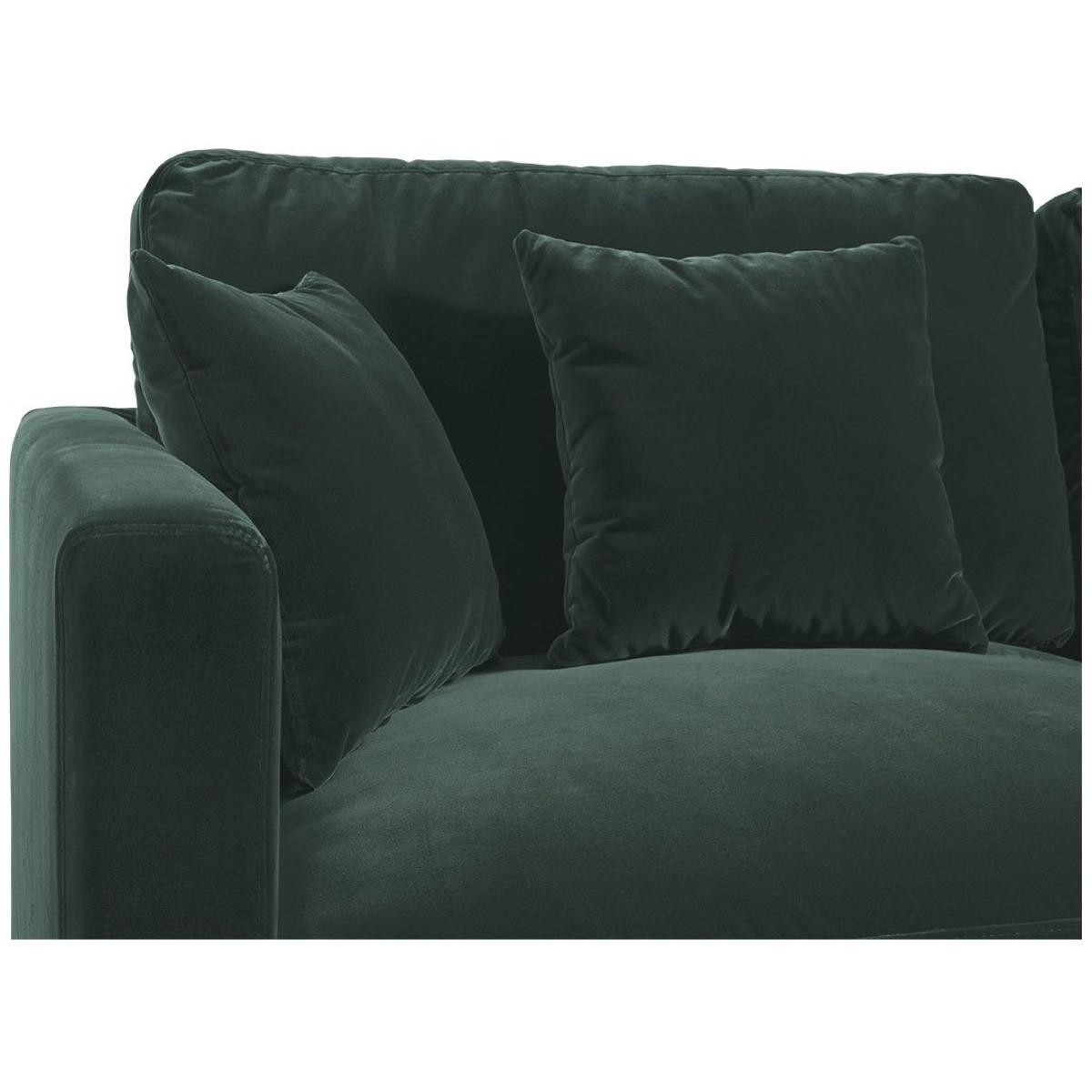 Blanc d'Ivoire Ecksofa Angie Samt waldgrün 305x204