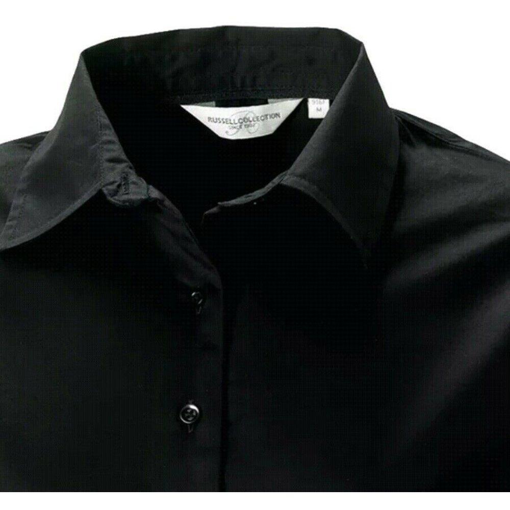 Russell Easy Care Oxford Langarmbluse