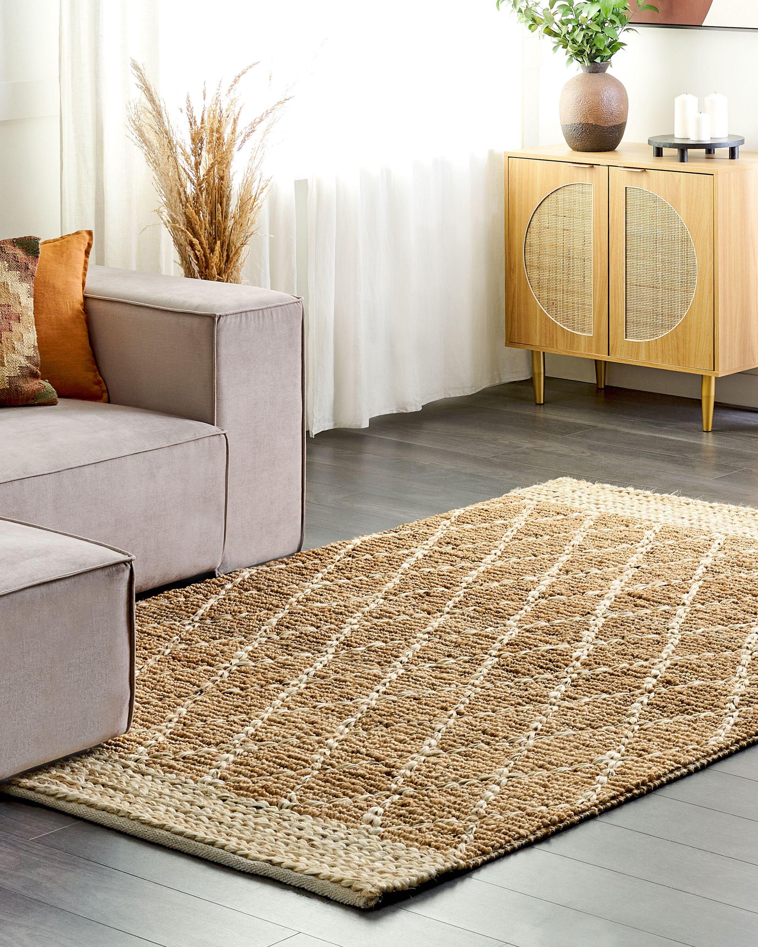 Beliani Teppich aus Jute Boho ZORAVA