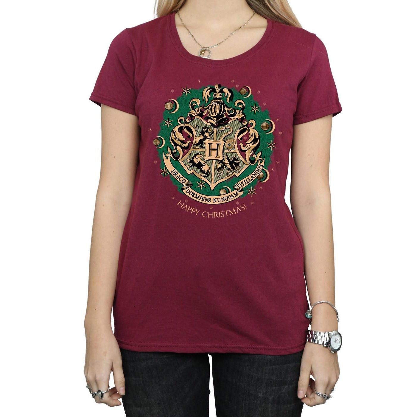 Harry Potter Hogwarts Christmas Bedrucktes T-Shirt